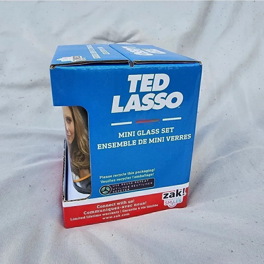 Ted Lasso Shot Glasses-Set of 4, new